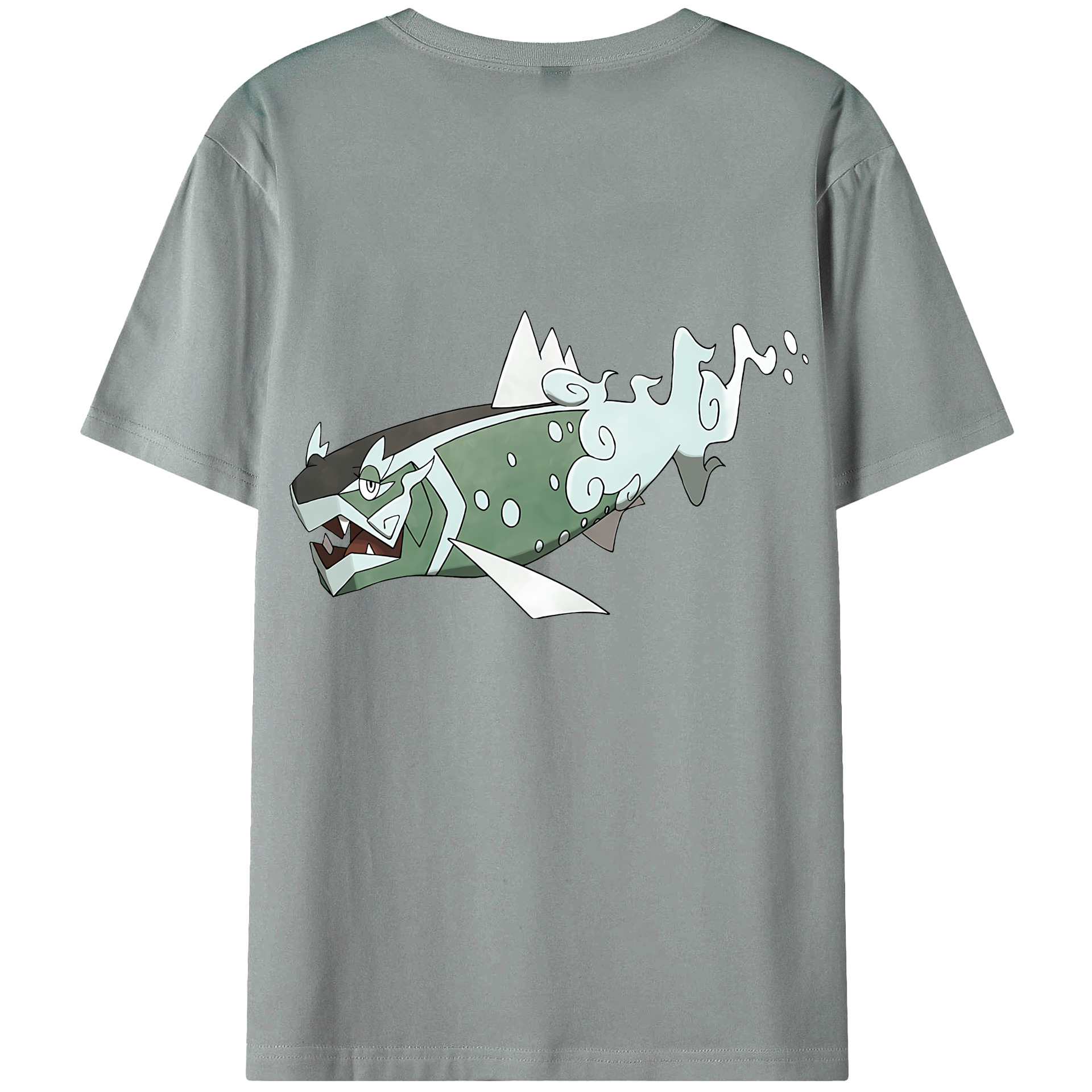 （画像用） ポケットモンスター Pokémon 綿100％ メンズ半袖Tシャツ（バックプリント） 通気性